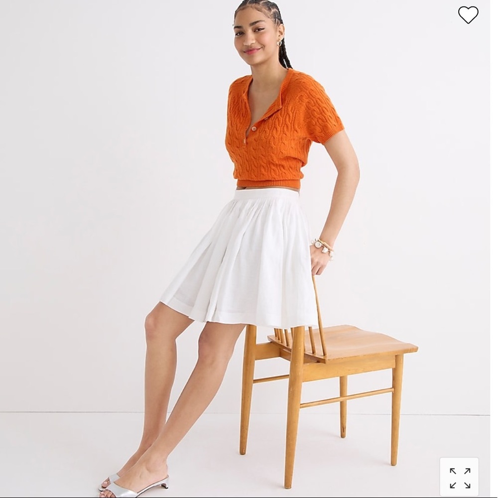 NWT J. Crew Linen Mini Skirt